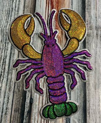 Sequin Mardi Gras Crawfish Patch