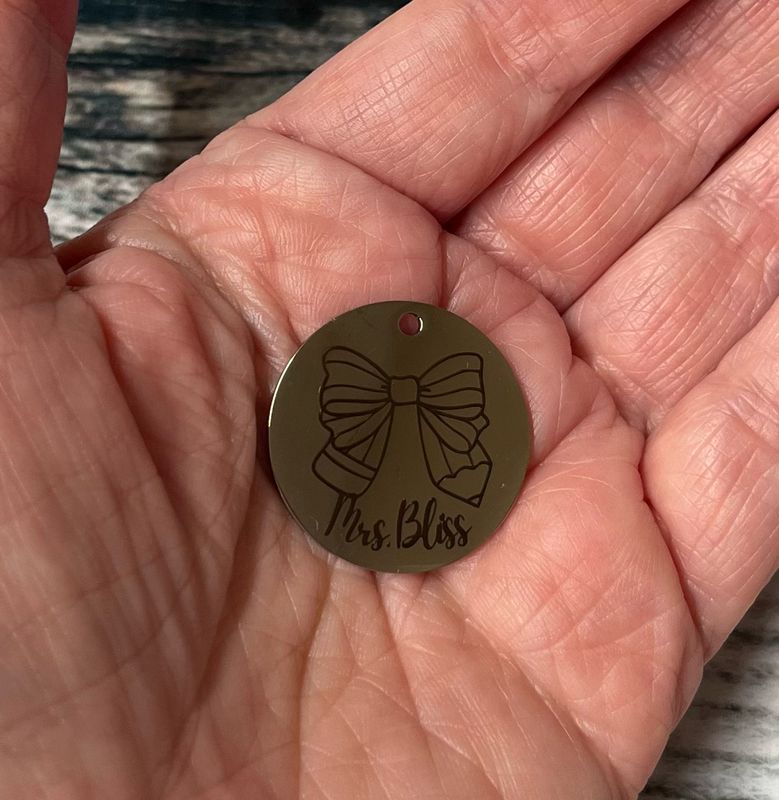 Personalized Teacher Pendant