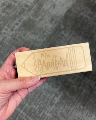 Custom Teacher Eraser Engraved
