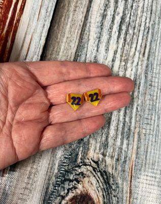 Custom Softball Stud Earrings