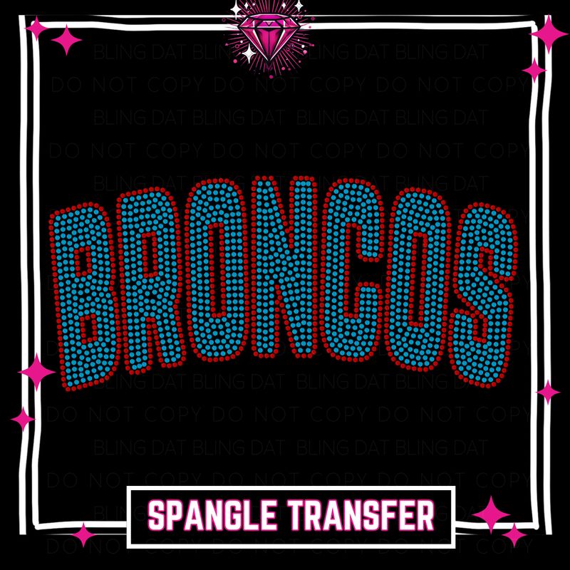 Spangle Broncos GameDay Bling