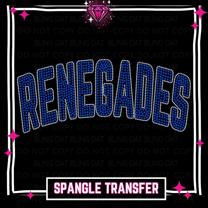 Spangle Renegades GameDay Bling