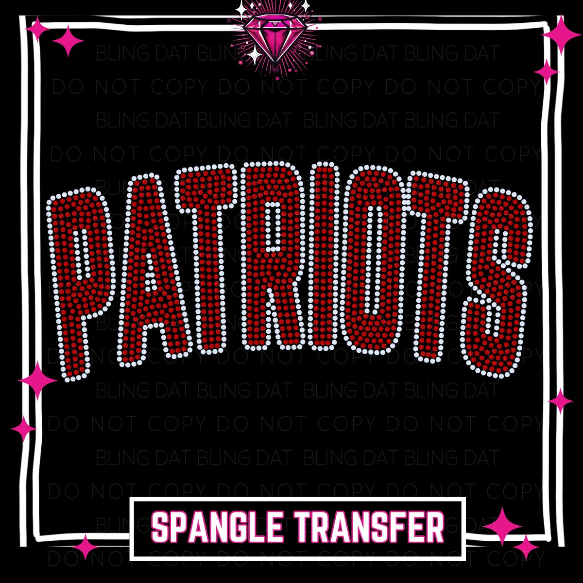 Spangle Patriots GameDay Bling