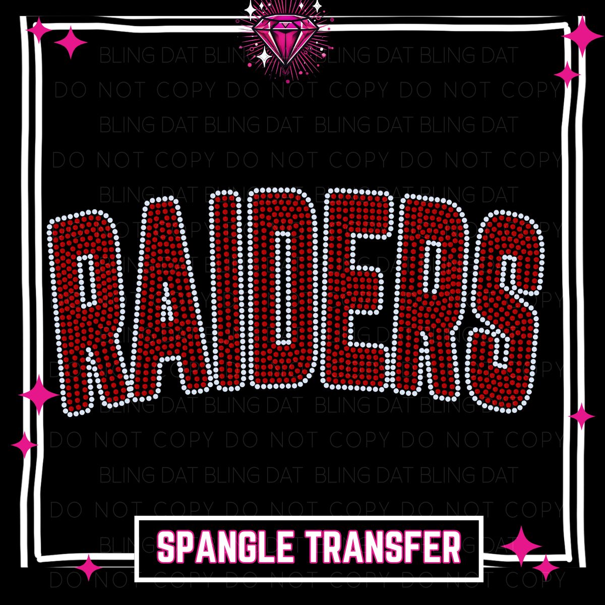 Spangle Raiders GameDay Bling