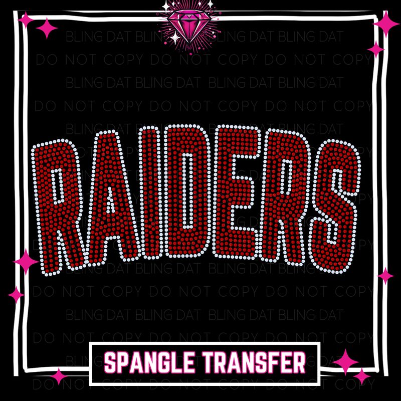 Spangle Raiders GameDay Bling