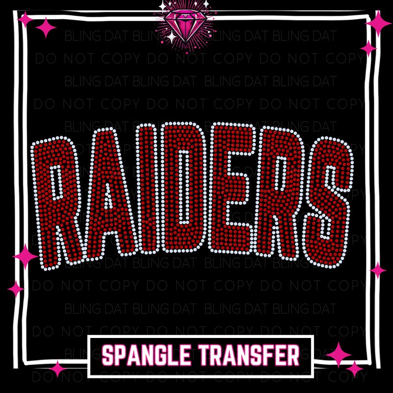 Spangle Raiders GameDay Bling