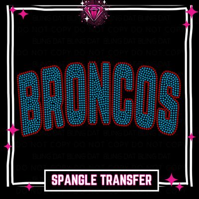Spangle Broncos  GameDay Bling