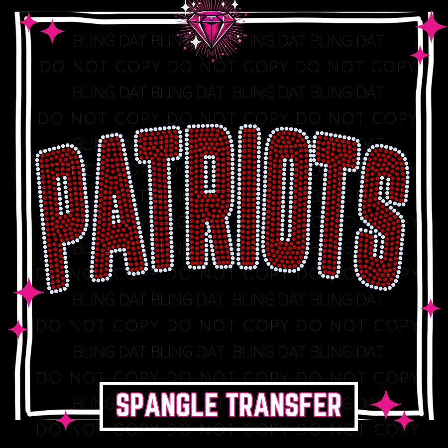 Spangle Patriots GameDay Bling