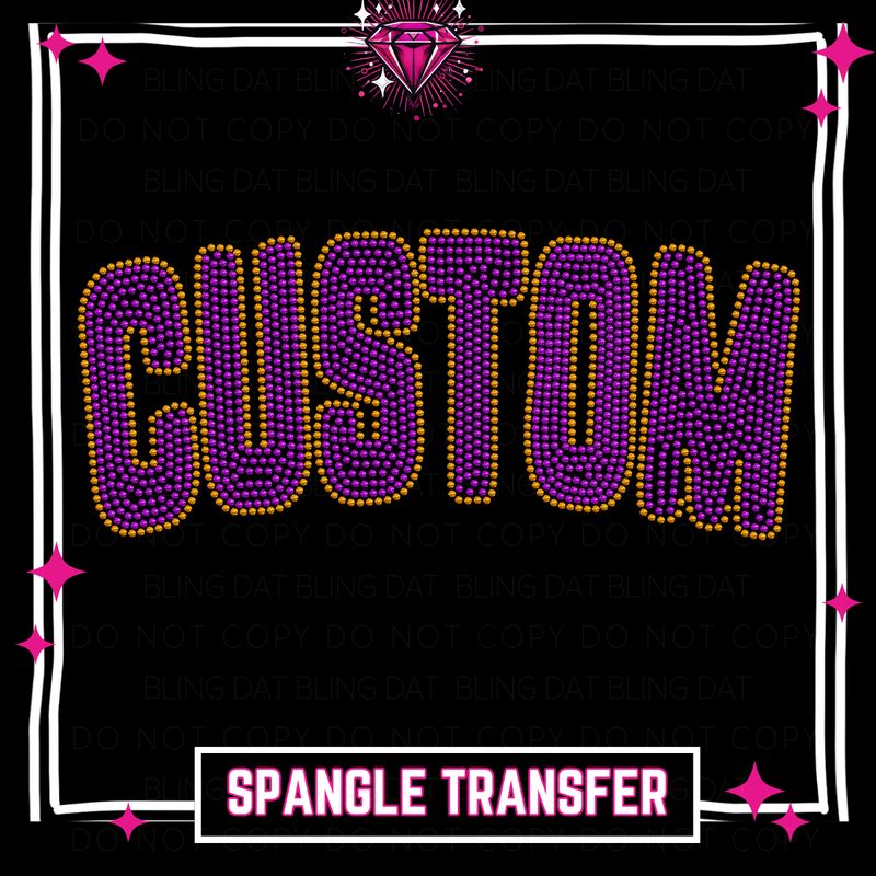 Custom Spangle GameDay Bling