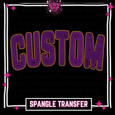 Custom Spangle GameDay Bling