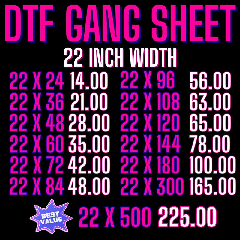 Custom DTF Gang Sheet