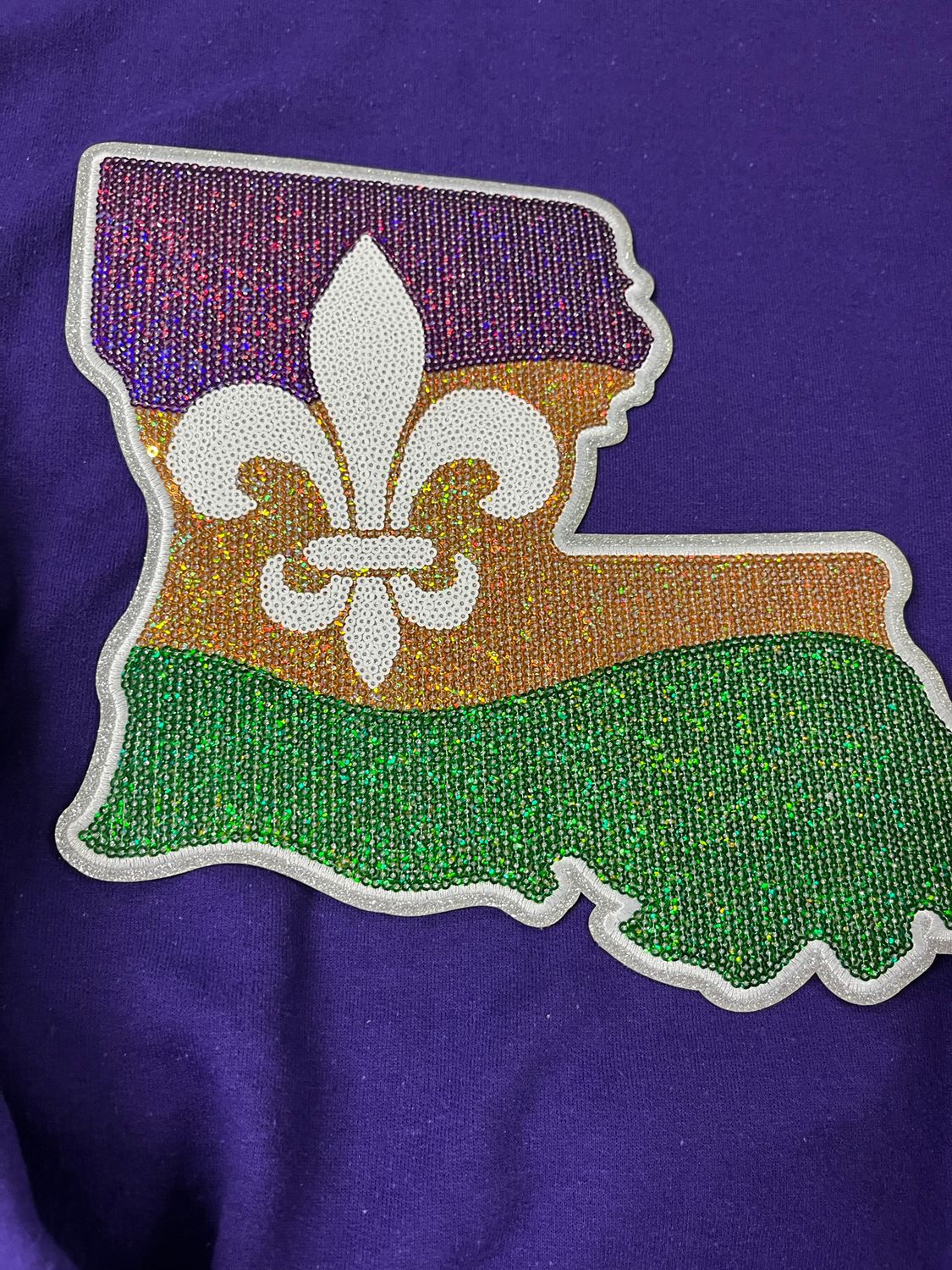 Mardi Gras Louisiana State Statement Patch