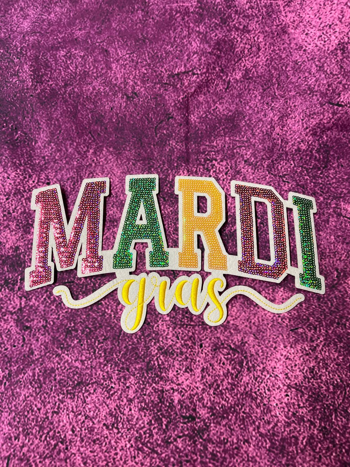 Mardi Gras Varsity Patch