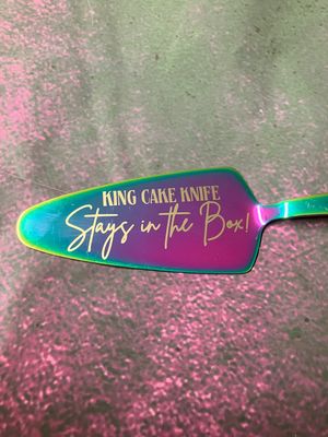 King Cake Server, Mardi Gras Colors