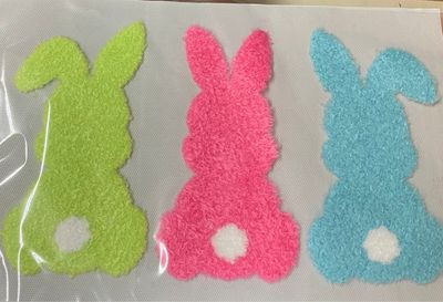 Fluffy Chenille Bunny – Easter Apparel Transfer
