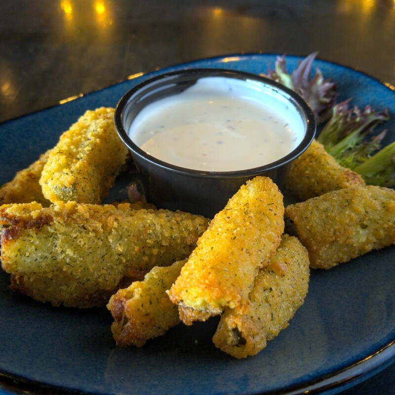 Deep fried pickles