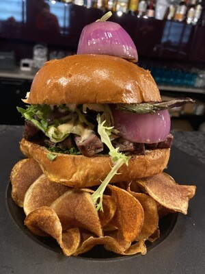 Burger days - Chimichurri Steak Burger w/chips