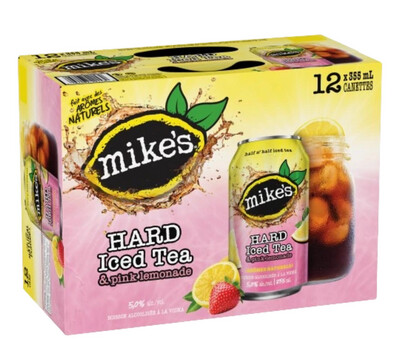MIKE’S HARD ICED TEA & PINK LEMONADE 12 X 355ML