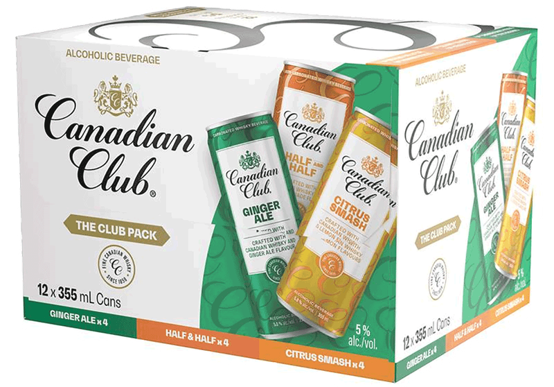CANADIAN CLUB THE CLUB PACK 12x355ML