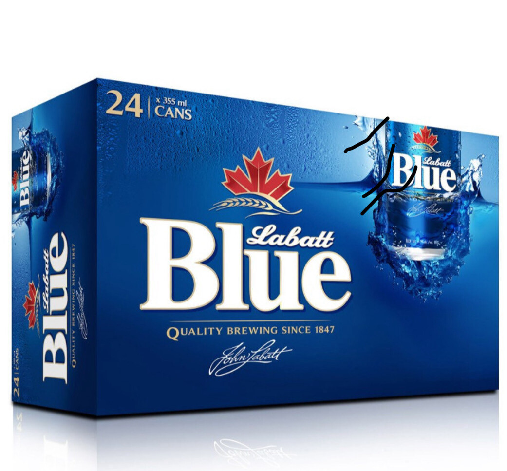 24C LABATT BLUE