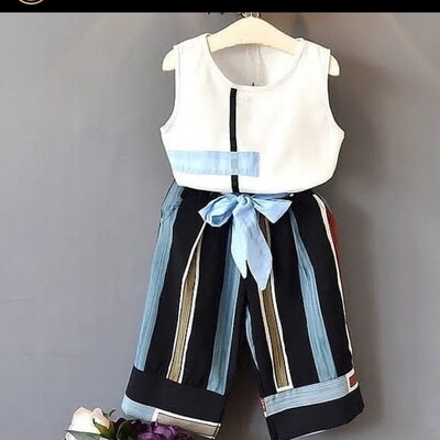 GIRLS STRIPED SUIT