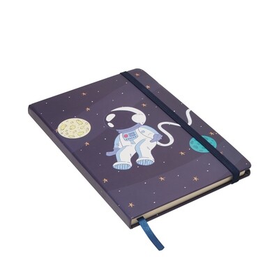 Fly Me to the Moon - Hardbound Lined Journal A5 Notebook