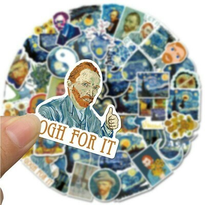 The Life of Vincent Van Gogh Stickers (Set of 40)