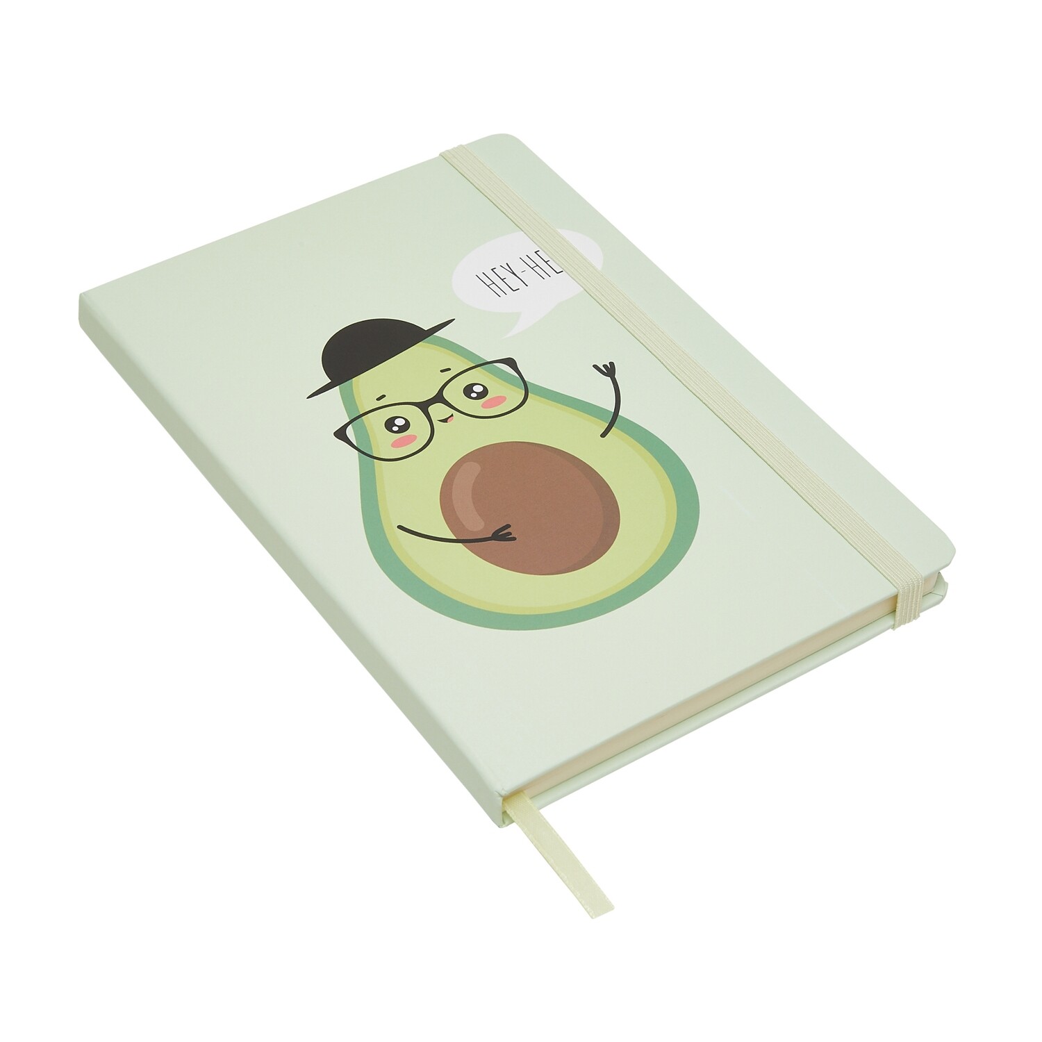 Friendly Avocado - Hardbound Lined Journal A5 Notebook