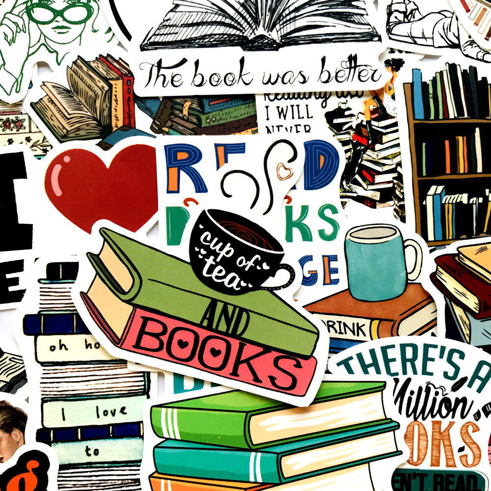 For the Love of Books Stickers (Set of 50)