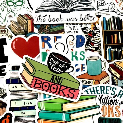 For the Love of Books Stickers (Set of 50)