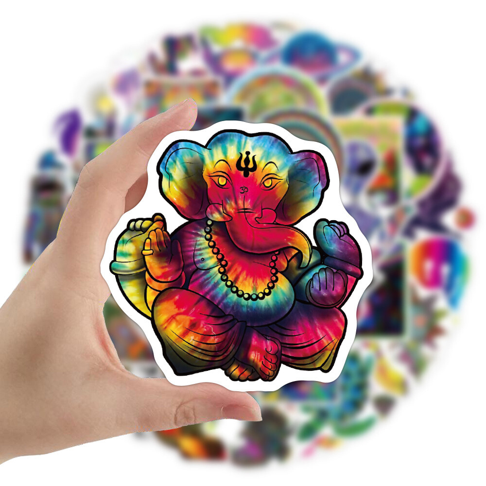 Psychedelic Graffiti Stickers (Set of 50)