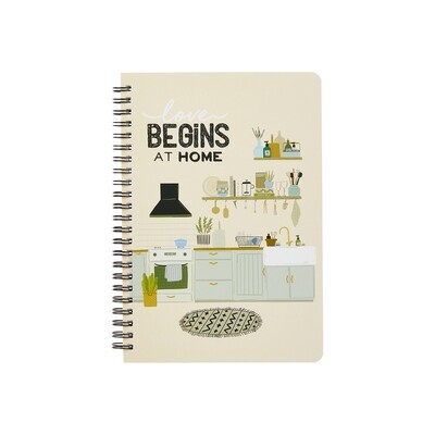 Home Is Where The Heart Is - A5 Spiral Lined Notebook