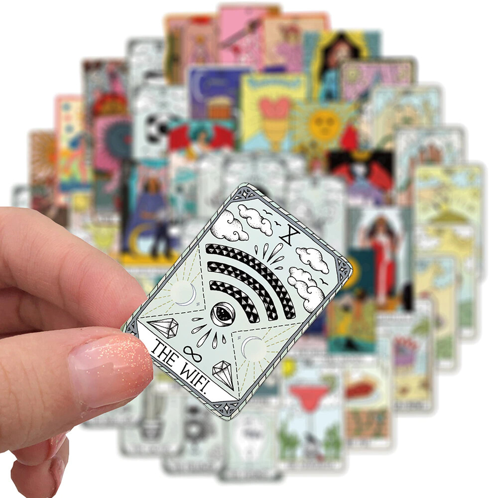 Tarot Cards Stickers (Set of 50)