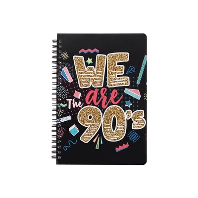 90s Nostalgia - A5 Spiral Lined Notebook