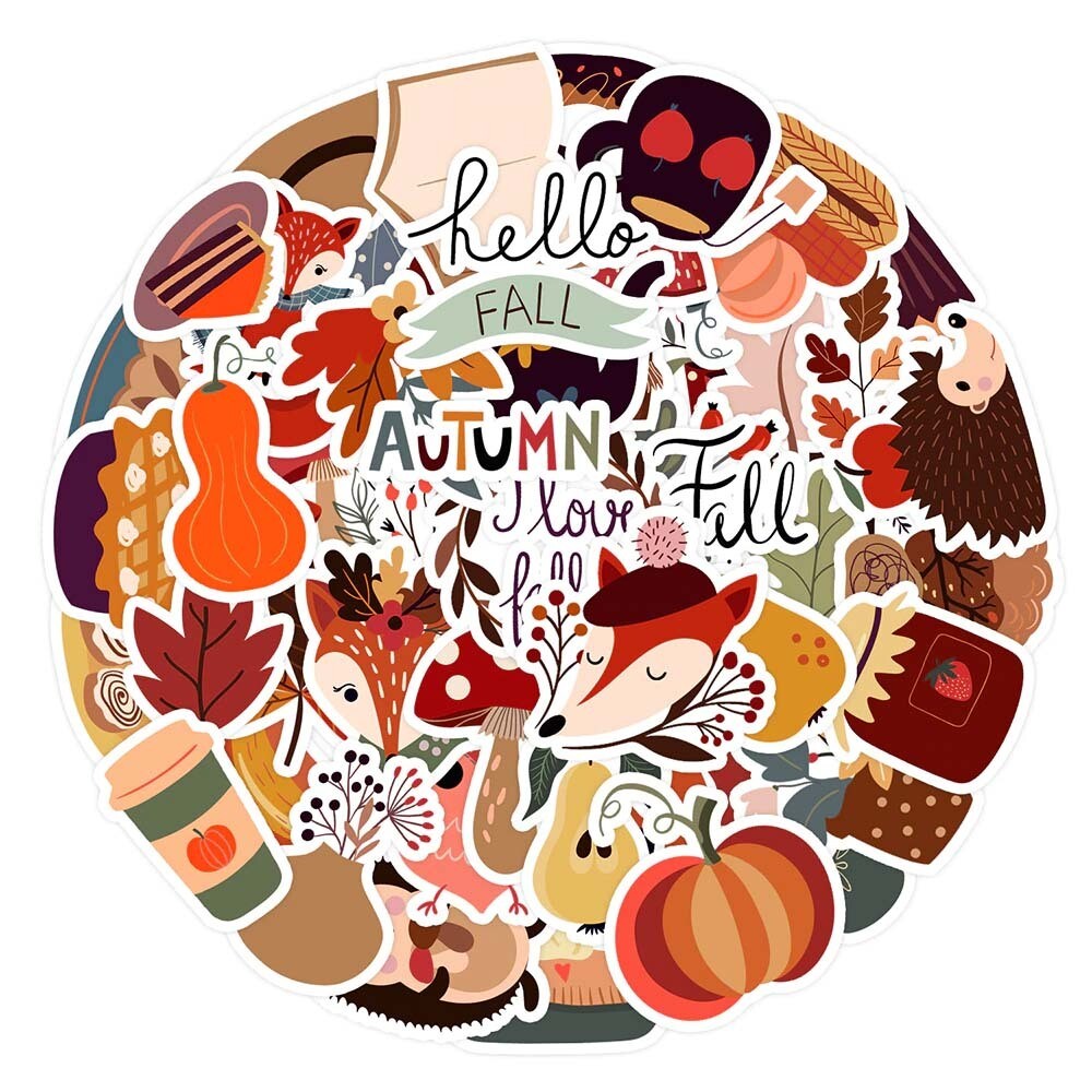 Autumn Stickers (Set of 50)