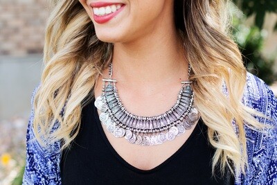 silver necklace