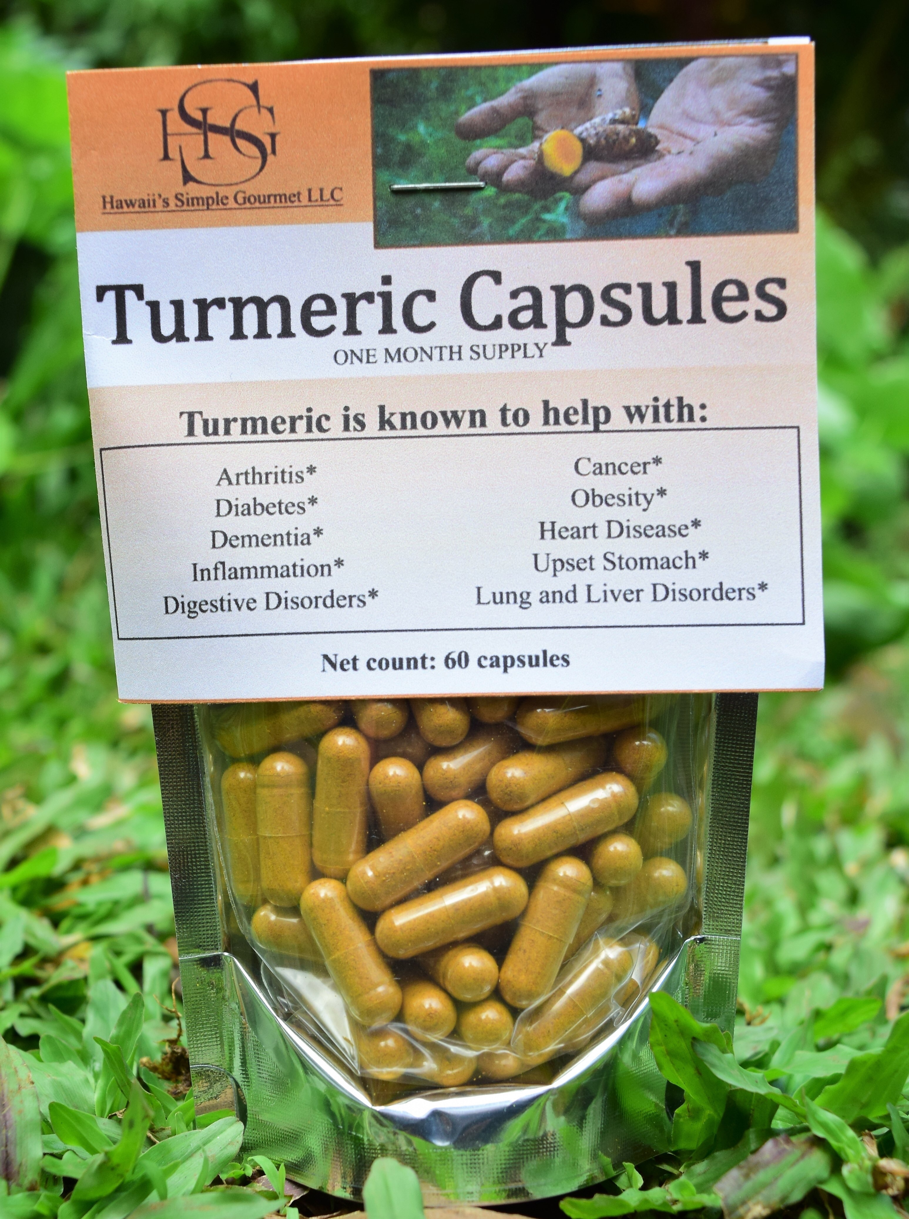 Turmeric Capsules - One Month Supply DDOT - Capsules