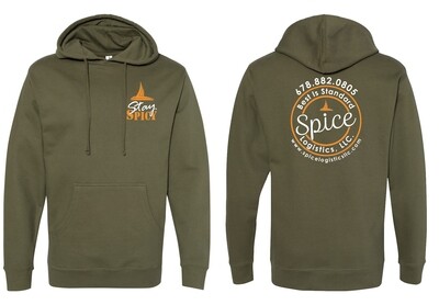 Spice Logistics Logo Pullover Hoodie Army Green