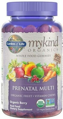 Garden of Life Organics Prenatal Gummy Vitamins - Berry - Organic, Non-GMO, Vegan, Kosher Complete Multi - Methyl B12, D3 & Folate - Gluten, Soy & Dairy Free - 120 Real Fruit Chew Gummies Garden of Life Organics Prenatal Gummy Vitamins - Berry - Organic, Non-GMO, Vegan, Kosher Complete Multi - Methyl B12, D3 & Folate - Gluten, Soy & Dairy Free - 120 Real Fruit Chew Gummies