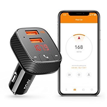 Roav by Anker SmartCharge Car Kit F2, Wireless In-Car FM Transmitter Radio Adapter, Bluetooth 4.2 Receiver, Car Locator, App Support, Dual-USB Car Charger With Power IQ AUX Output USB Drive MP3 Player Roav by Anker SmartCharge Car Kit F2, Wireless In-Car FM Transmitter Radio Adapter, Bluetooth 4.2 Receiver, Car Locator, App Support, Dual-USB Car Charger With Power IQ AUX Output USB Drive MP3 Player