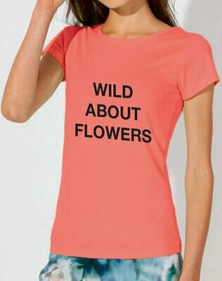 T-shirt vrouw roos