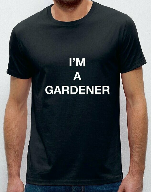 T-shirt man Zwart