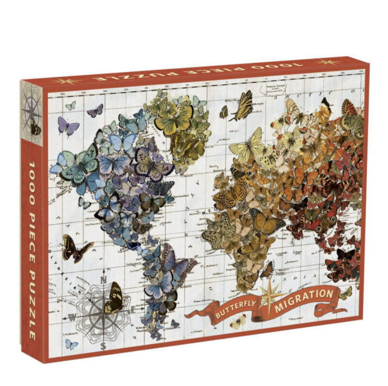 Wendy Gold Butterfly Migration 1000 Piece Jigsaw Puzzle