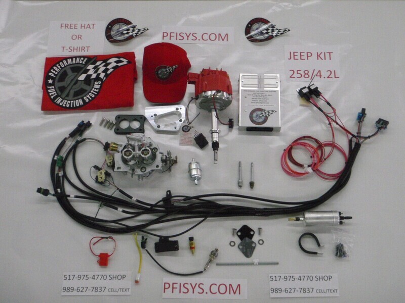 Complete TBI Conversion Kit for 4.2L/258 CI 6 Cylinder