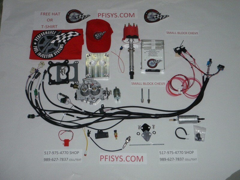 Complete TBI Conversion Kit for Stock Small Block Chevy 350 5.7L