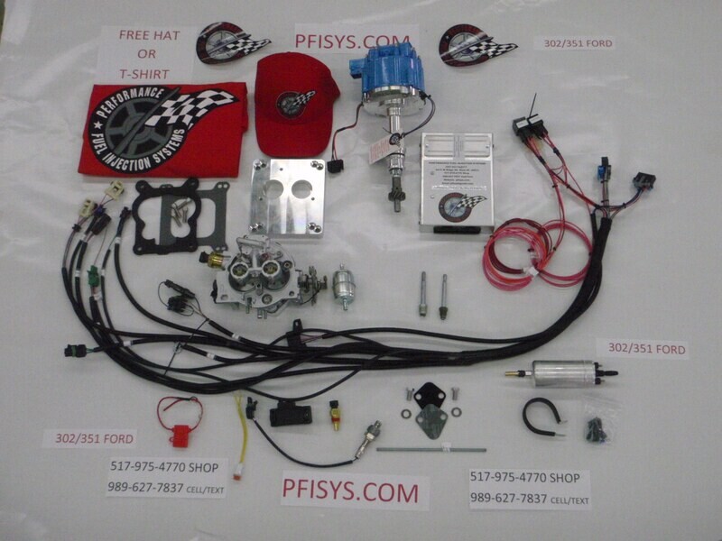 Complete TBI Fuel Injection Kit for Ford 302, 5.0L