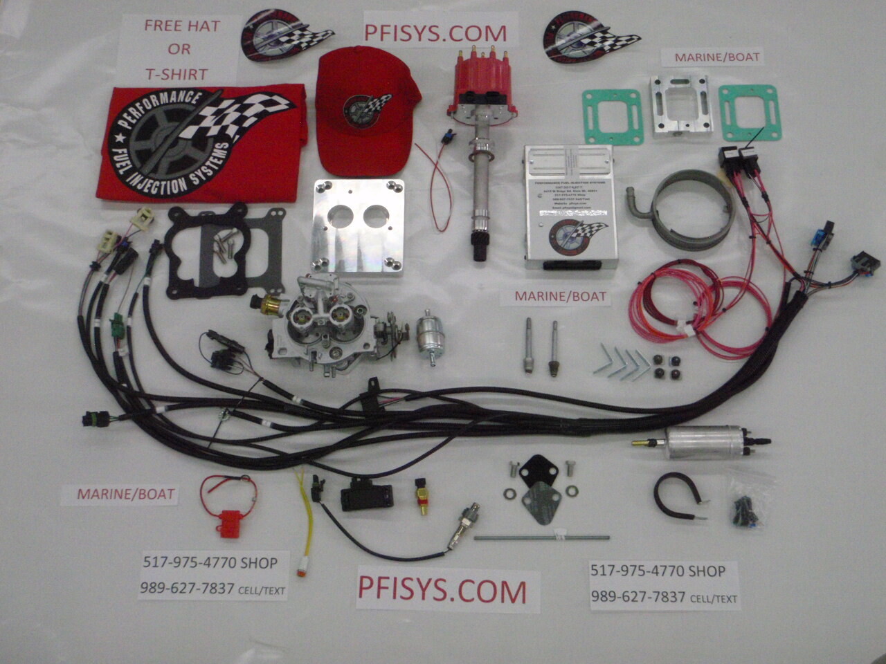 Tbi fuel injection kit stock chevy 350 5 7l marine application