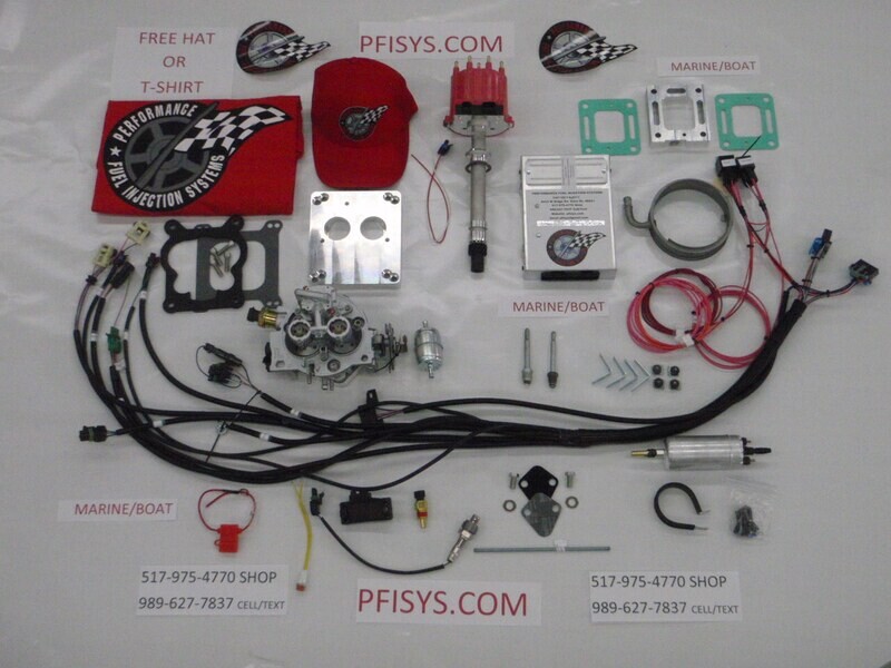 TBI Fuel Injection Kit Stock Chevy 305 5.0L MARINE APPLICATION