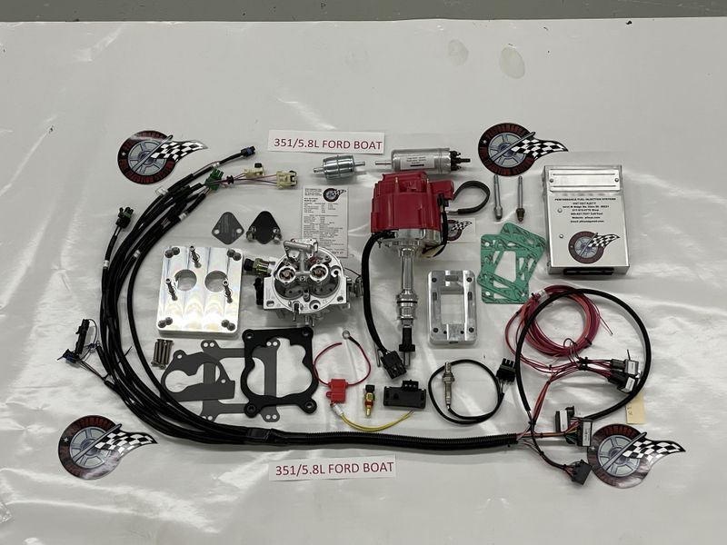 Complete TBI Conversion Kit for 351 CI Boat