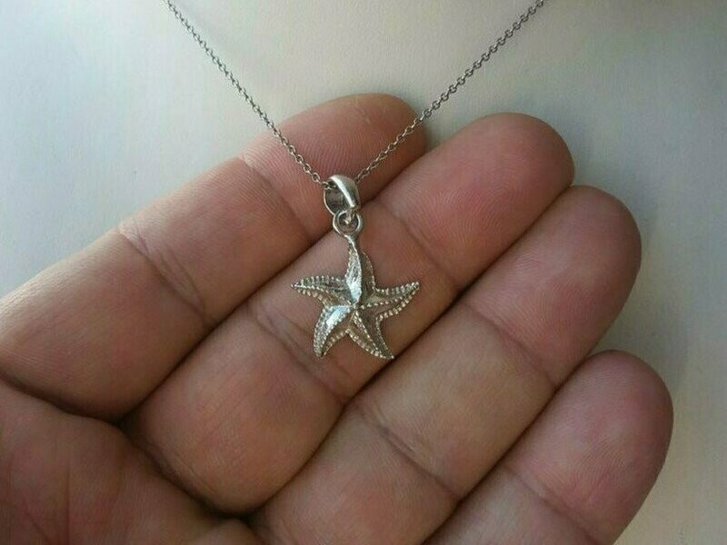 925 Silber! Seestern mit Kette 925 Silber! Seestern mit Kette